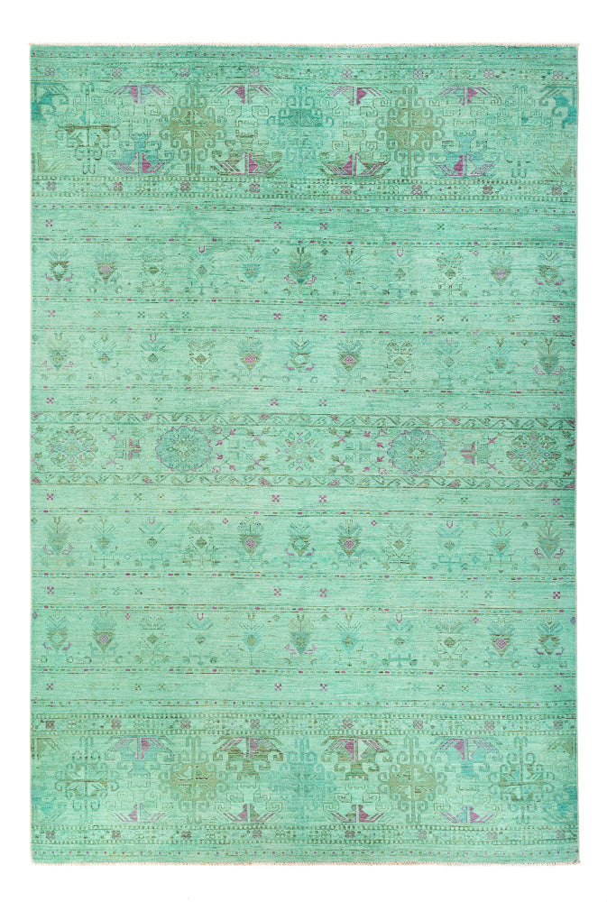 Tapis Ziegler - Moderne - Vintage/Overdyed - 308 x 206 cm - vert clair