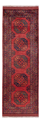 Läufer Afghan - Kunduz - 260 x 83 cm - rot
