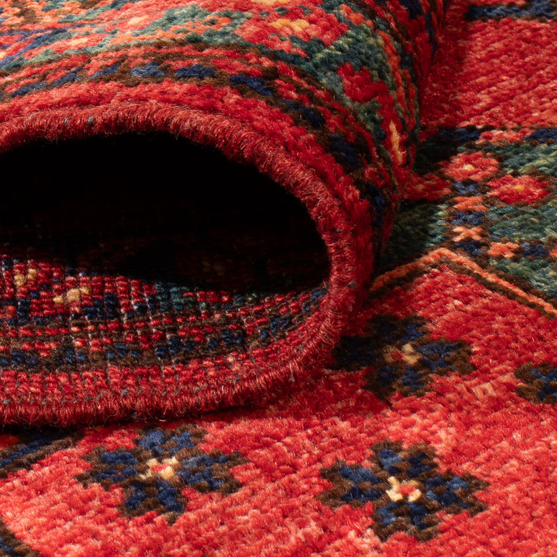 Läufer Afghan - Kunduz - 260 x 83 cm - rot