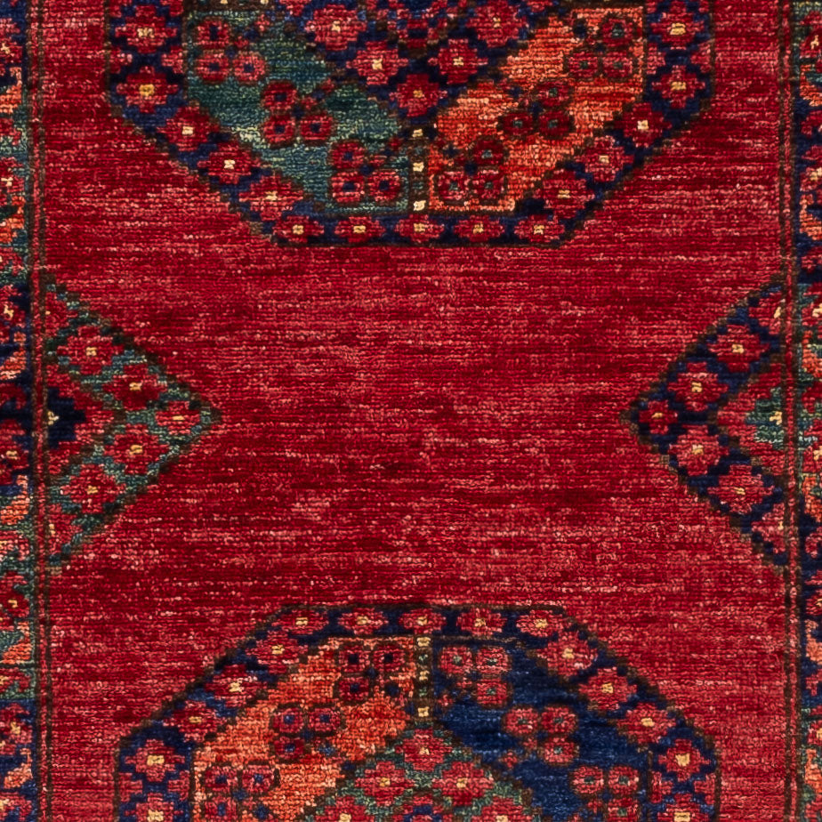 Läufer Afghan - Kunduz - 237 x 83 cm - rot