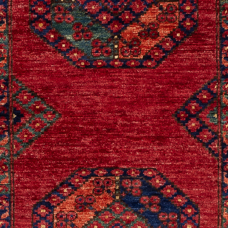 Läufer Afghan - Kunduz - 237 x 83 cm - rot