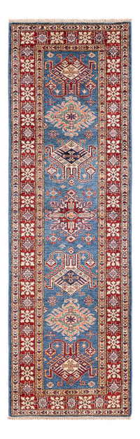 Tapis de couloir Tapis Ziegler - Kazak - 242 x 73 cm - bleu