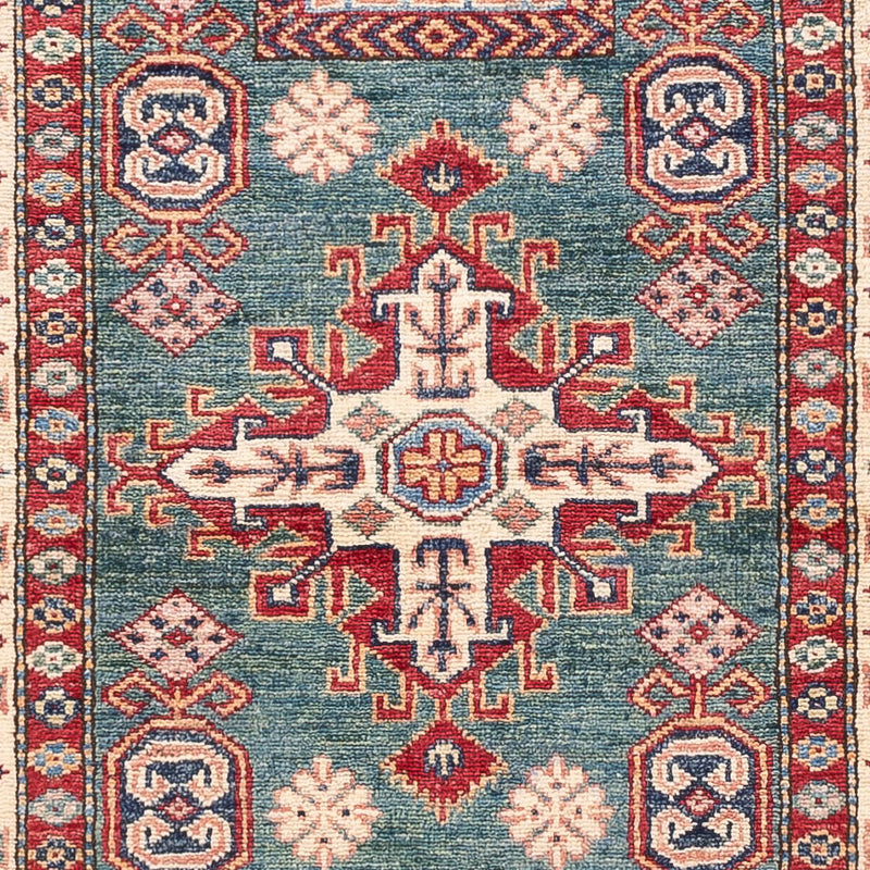Läufer Ziegler - Kazak - 253 x 79 cm - dunkelgrün