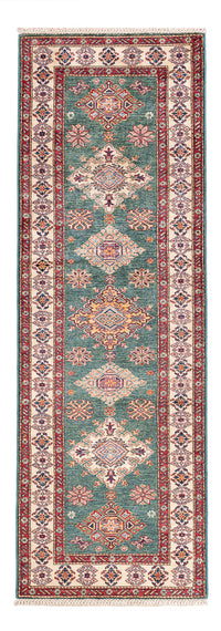 Tapis de couloir Tapis Ziegler - Kazak - 242 x 78 cm - vert
