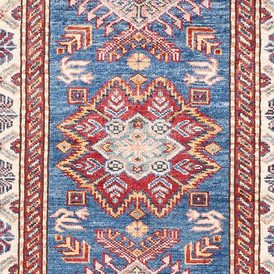 Läufer Ziegler - Kazak - 246 x 75 cm - blau