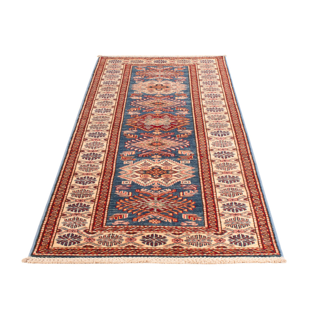 Läufer Ziegler - Kazak - 246 x 75 cm - blau