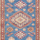 Läufer Ziegler - Kazak - 252 x 75 cm - blau
