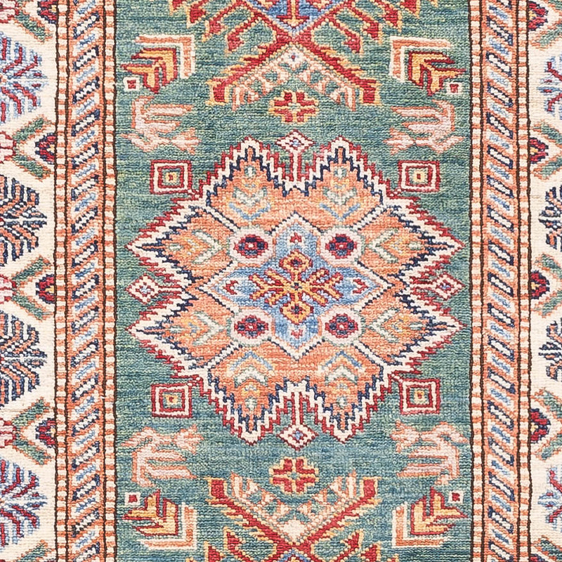 Läufer Ziegler - Kazak - 243 x 72 cm - hellgrün