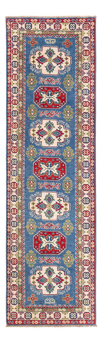 Tapis de couloir Tapis Ziegler - Kazak - 281 x 80 cm - bleu