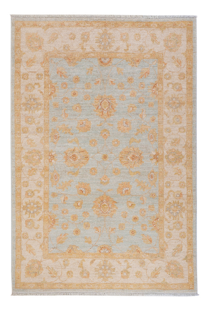 Ziegler Teppich - 148 x 103 cm - hellblau