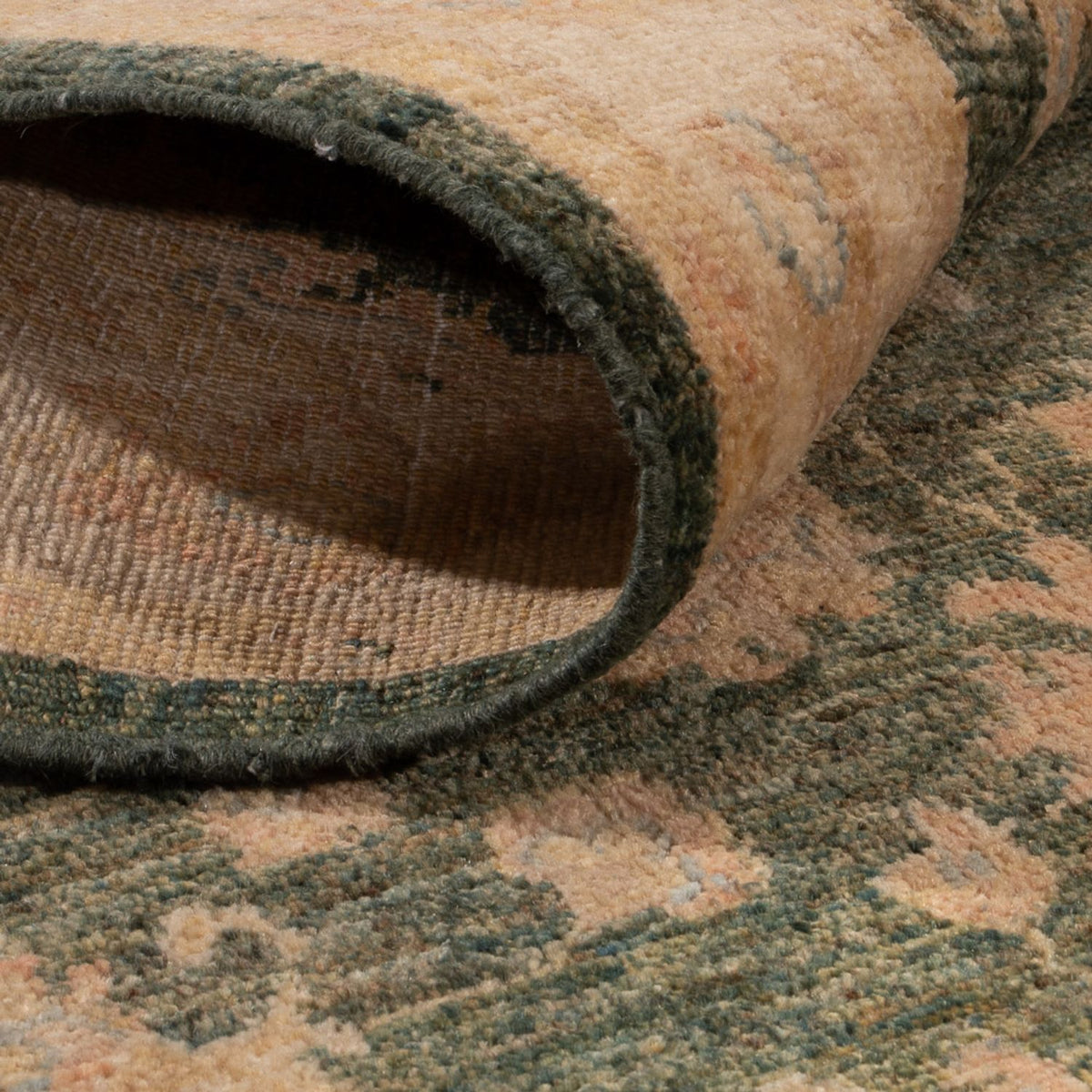 Ziegler Teppich - 150 x 105 cm - minzgrün