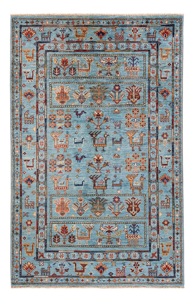 Ziegler Teppich - Ariana - 163 x 100 cm - hellblau