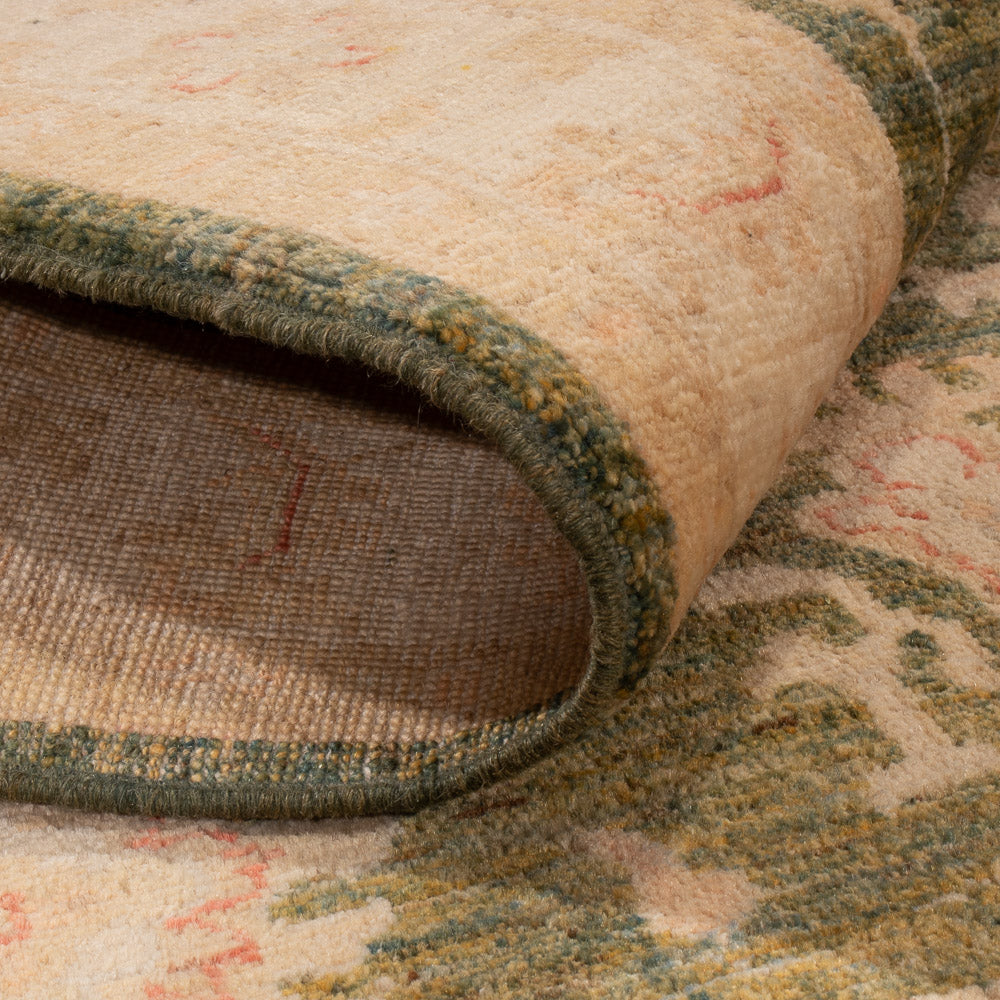 Ziegler Teppich - 146 x 104 cm - olivgrün