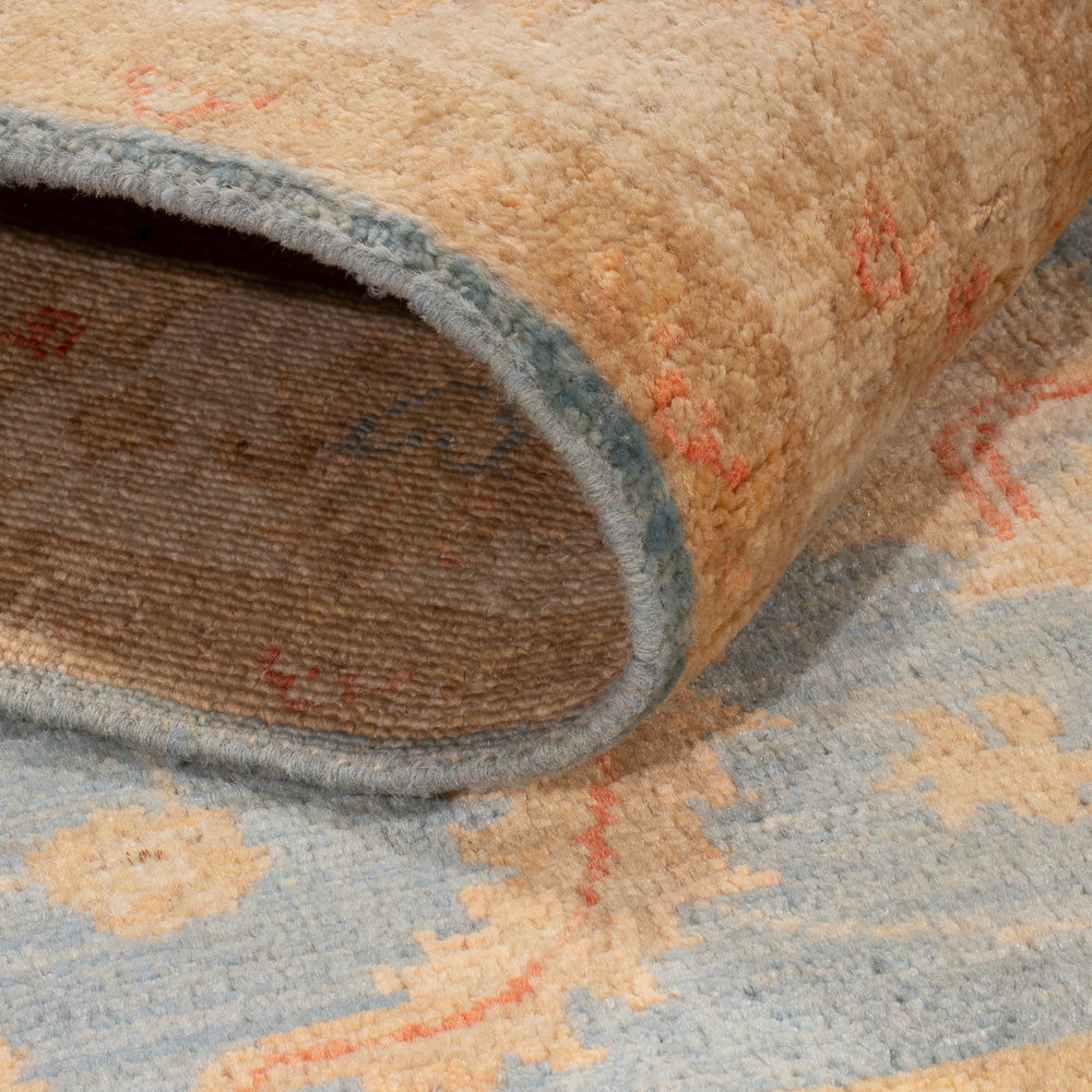 Ziegler Teppich - 150 x 104 cm - blau