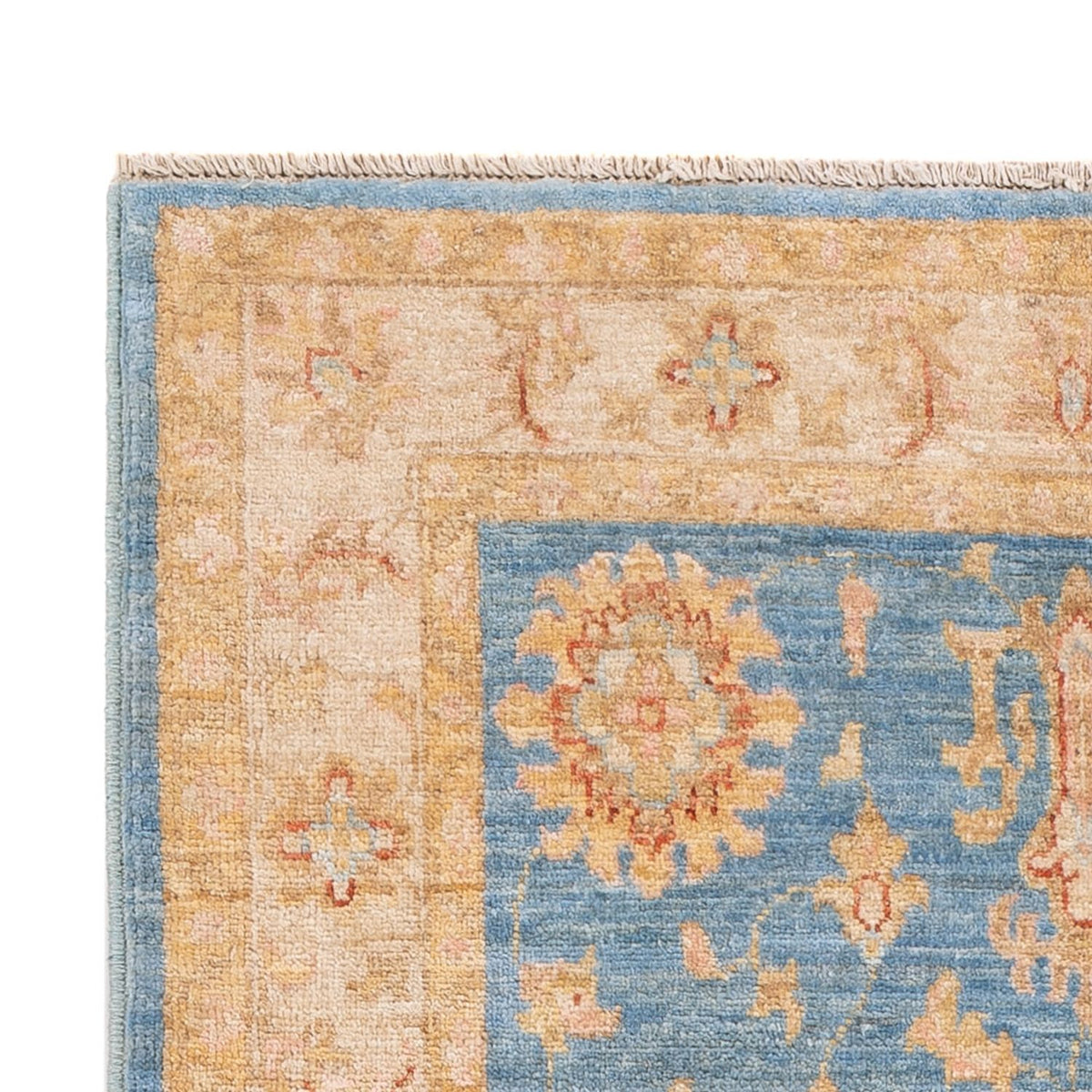Ziegler Teppich - 153 x 102 cm - blau