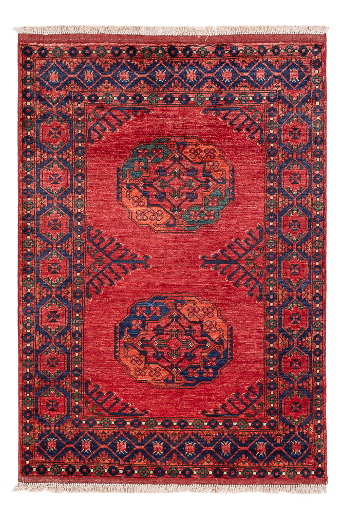 Afghan Teppich - 150 x 104 cm - rot