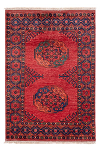 Tapis afghan - 150 x 104 cm - rouge