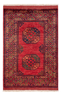 Tapis afghan - 151 x 101 cm - rouge
