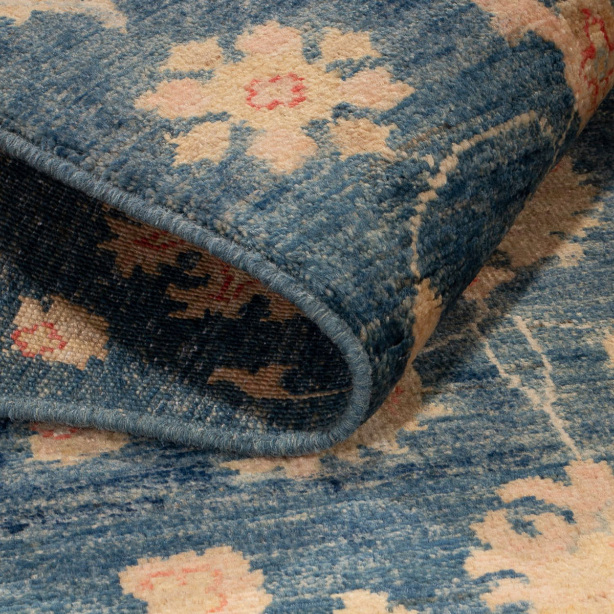 Ziegler Teppich - 150 x 100 cm - blau