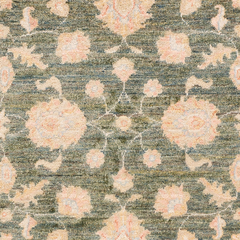 Ziegler Teppich - 148 x 103 cm - olivgrün