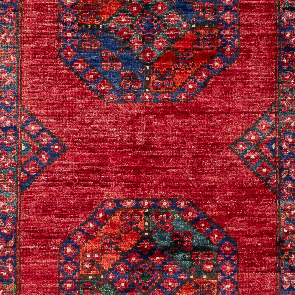 Afghan Teppich - 155 x 100 cm - rot