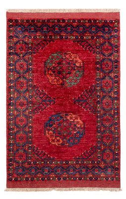 Afghan Teppich - 151 x 102 cm - rot