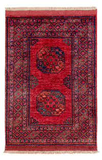 Tapis afghan - 150 x 102 cm - rouge