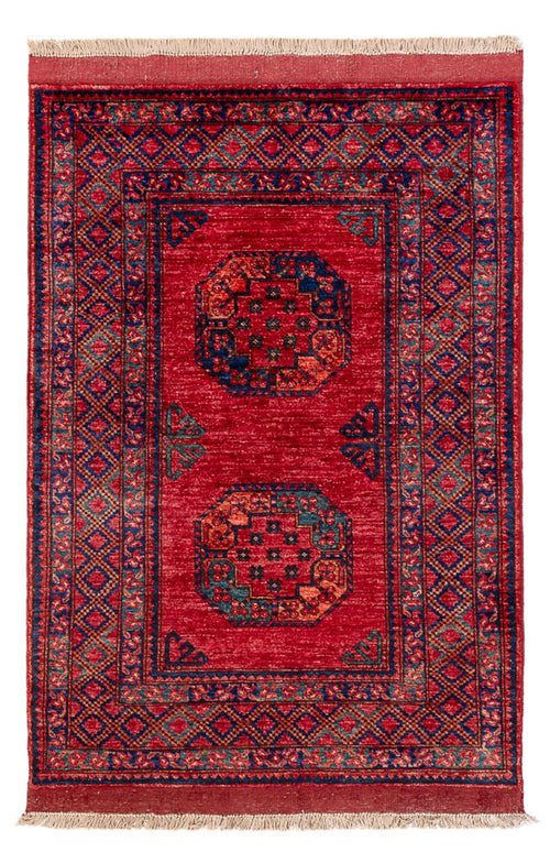 Afghan Teppich - 150 x 102 cm - rot