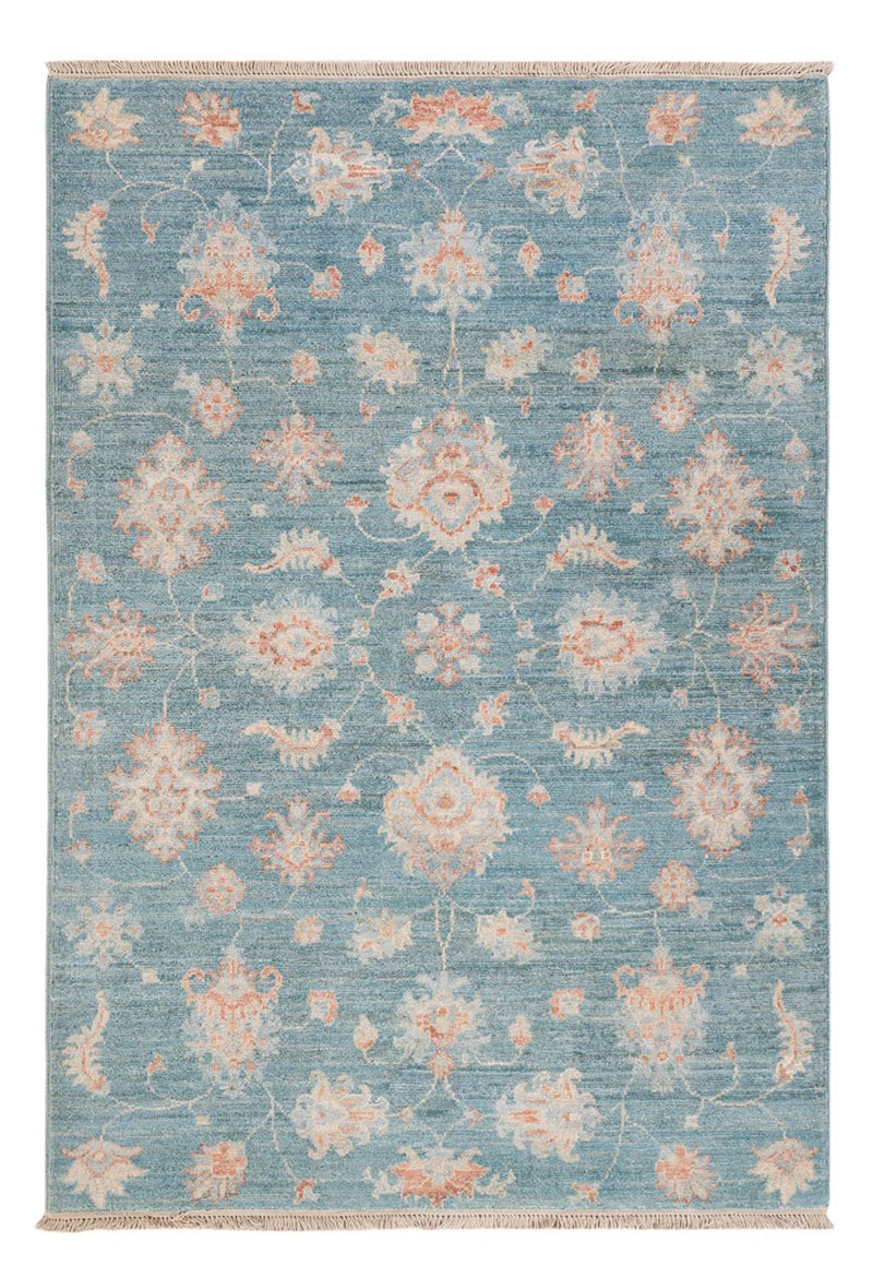 Ziegler Teppich - 147 x 103 cm - seeblau