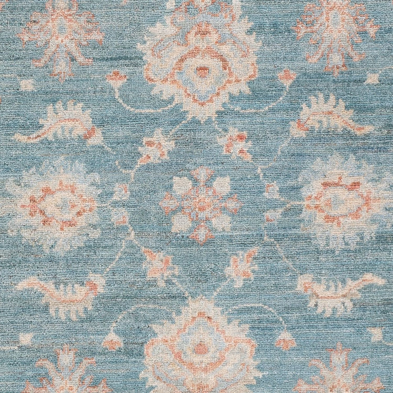 Ziegler Teppich - 147 x 103 cm - seeblau