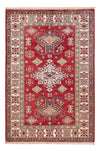 Kazak Tappeto 102x149cm - Tappeto orientale - rosso - Rettangolo / Rosso / 102 x 149 cm Rettangolo