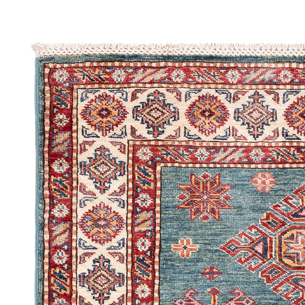 Ziegler Teppich - Kazak - 146 x 99 cm - grün
