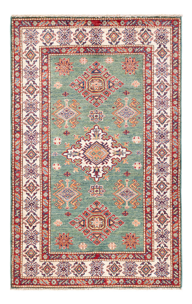 Ziegler Teppich - Kazak - 152 x 98 cm - grün