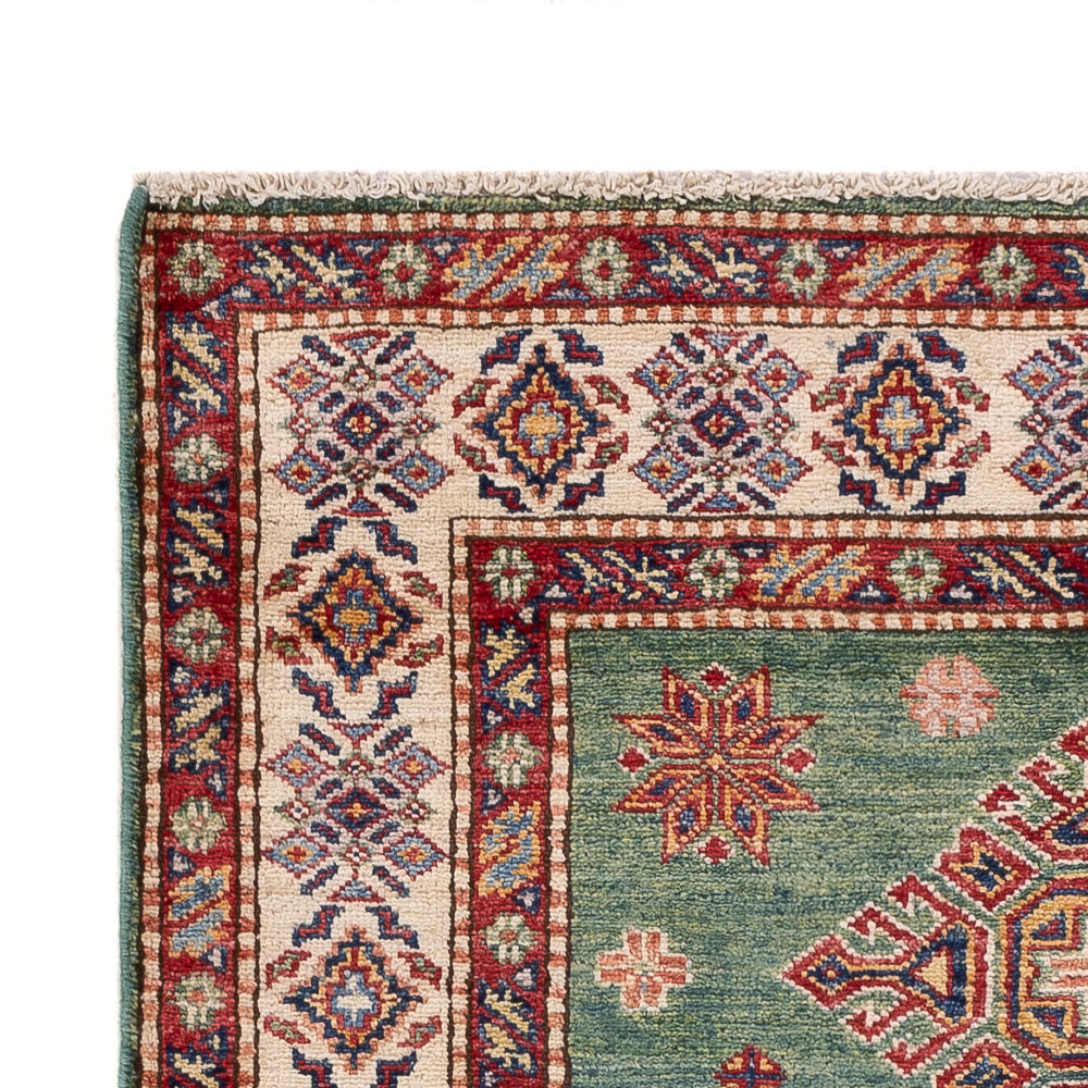 Ziegler Teppich - Kazak - 154 x 99 cm - grün