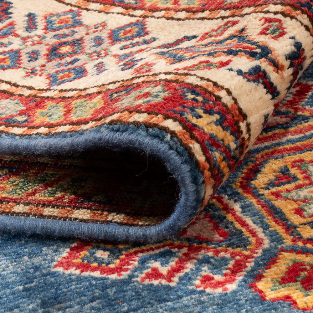 Ziegler Teppich - Kazak - 152 x 95 cm - blau