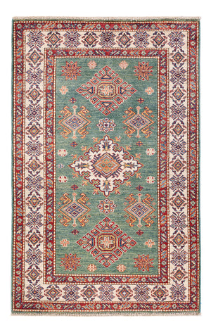 Ziegler Teppich - Kazak - 154 x 98 cm - grün