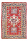 Kazak Tappeto 103x146cm - Tappeto orientale - rosso - Rettangolo / Rosso / 103 x 146 cm Rettangolo