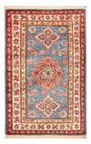 Kazak Tappeto 61x94cm - Tappeto orientale - blu - Rettangolo / Blu / 61 x 94 cm Rettangolo