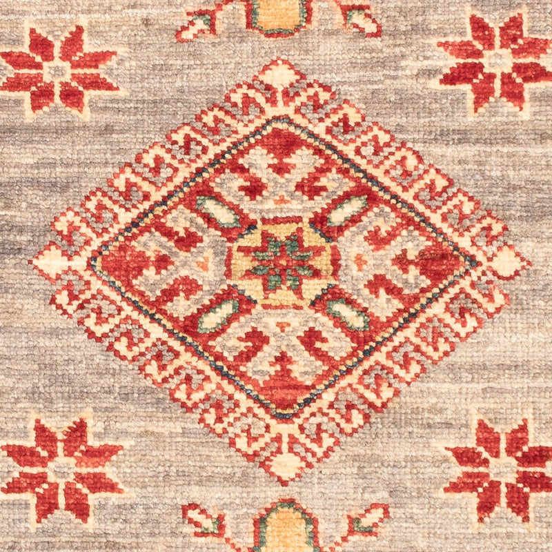 Ziegler Teppich - Kazak - Royal - 92 x 61 cm - hellgrau