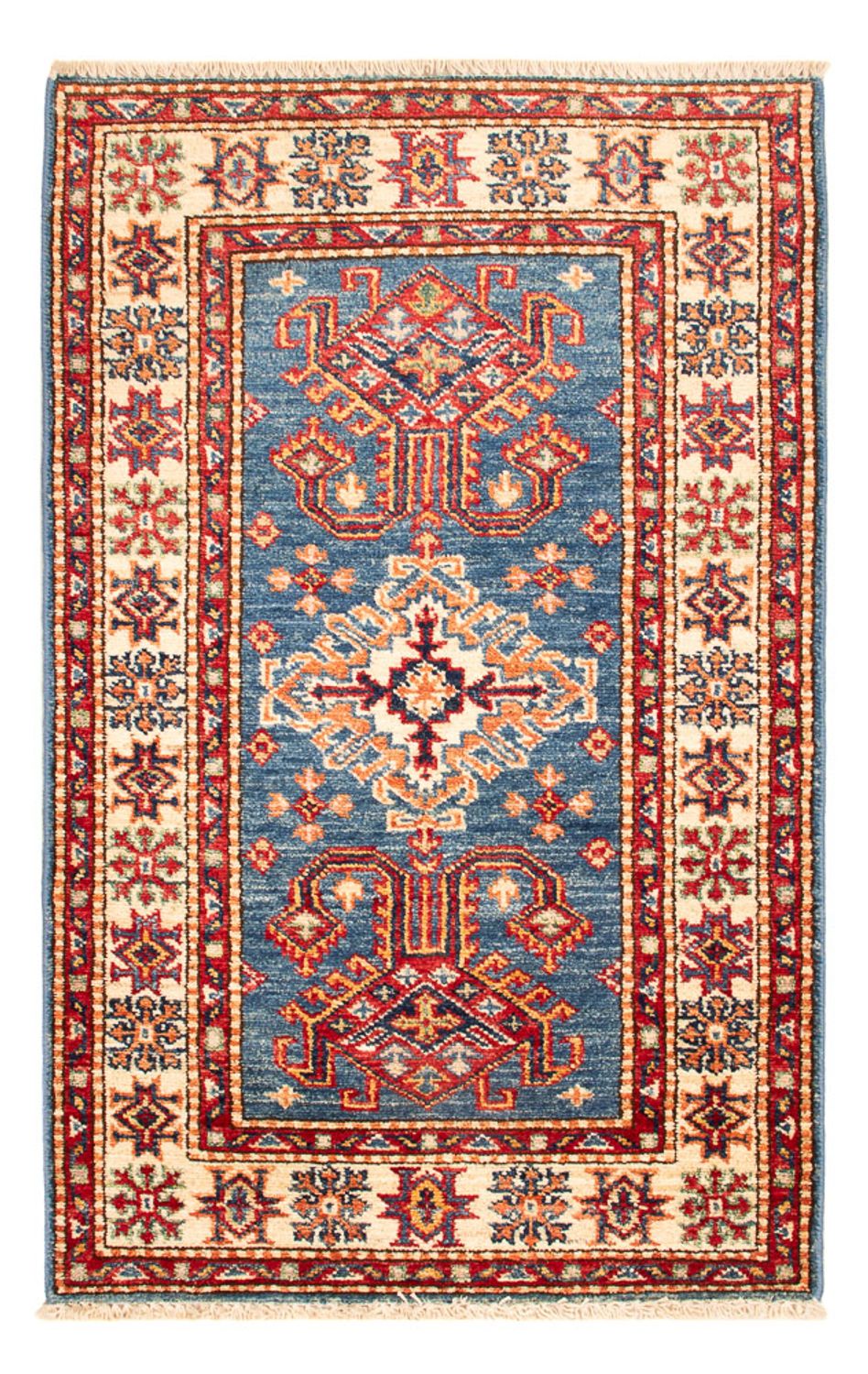 Ziegler Teppich - Kazak - Royal - 91 x 56 cm - blau