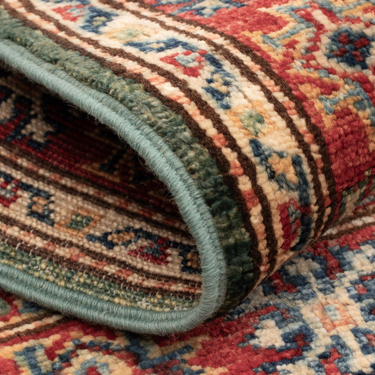 Ziegler Teppich - Kazak - Royal - 87 x 60 cm - grün