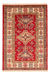 Kazak Teppich 60x91cm - Orientteppich - rot - Rechteckig / Rot / 60 x 91 cm Rechteckig