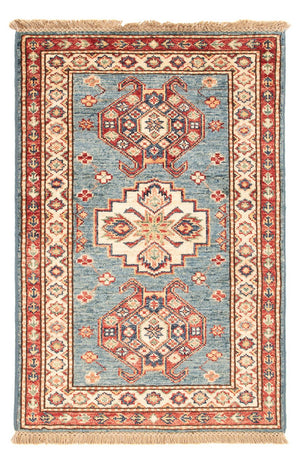 Ziegler Teppich - Kazak - Royal - 90 x 60 cm - hellblau
