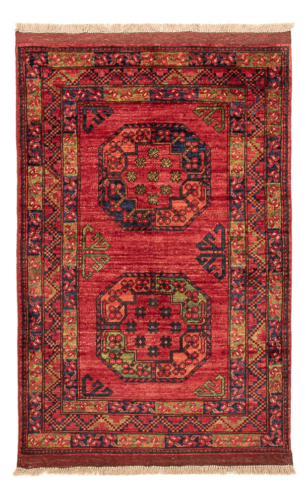Afghan Teppich - 125 x 82 cm - rot
