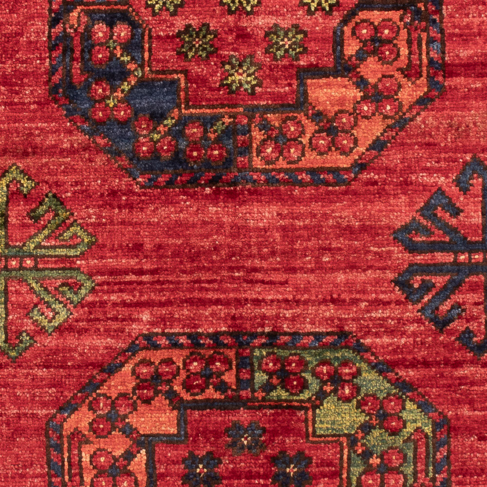 Afghan Teppich - 125 x 82 cm - rot