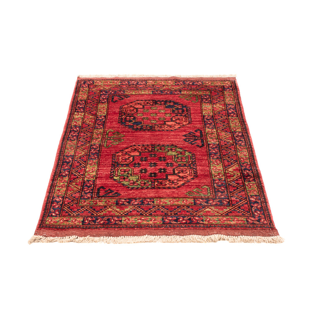 Afghan Teppich - 125 x 82 cm - rot