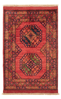 Tapis afghan - 121 x 81 cm - rouge