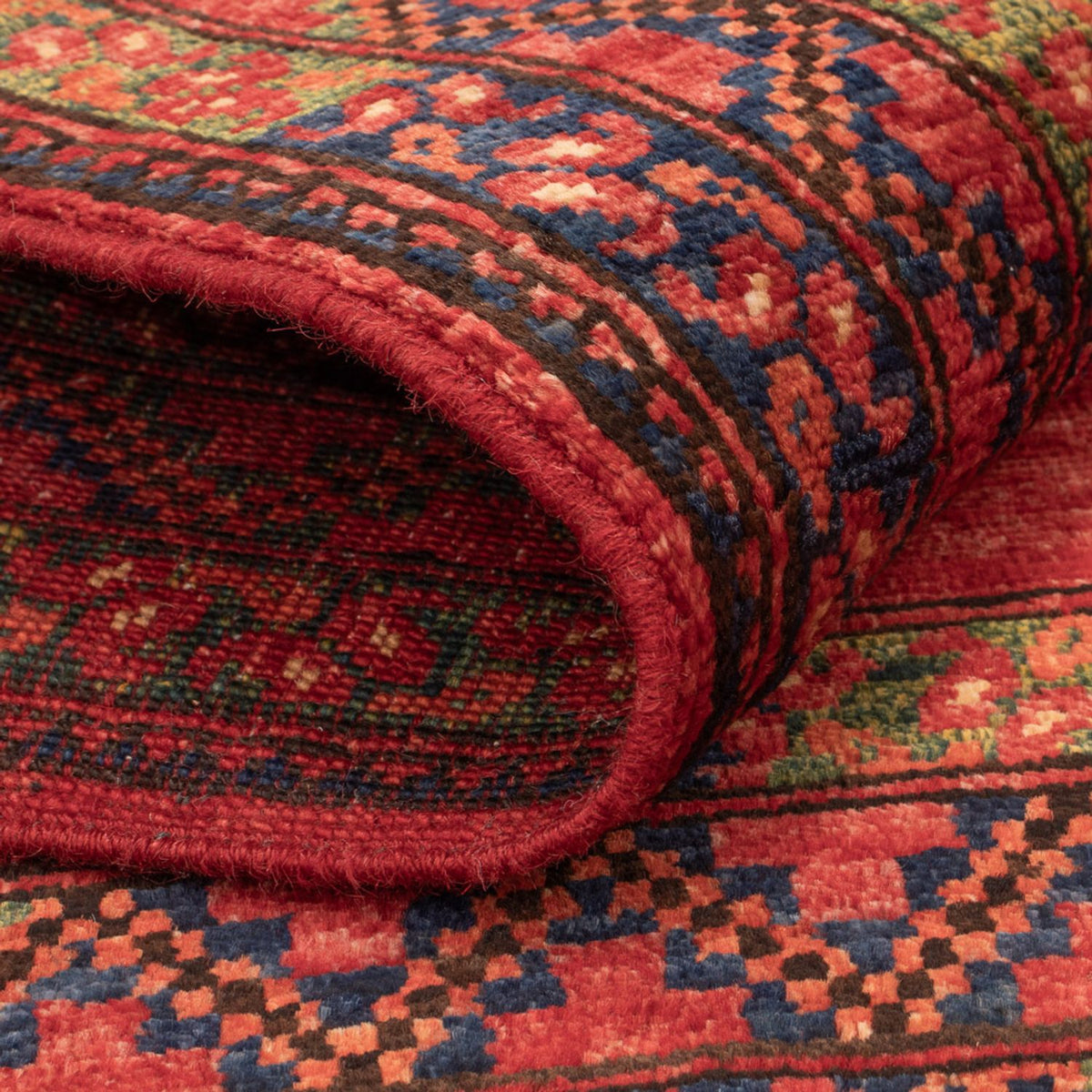 Afghan Teppich - 121 x 81 cm - rot