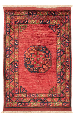 Tapis afghan - 123 x 83 cm - rouge