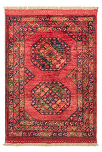 Tapis afghan - 115 x 84 cm - rouge